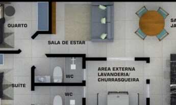 Imagem 2: Apartamento para venda possui 106 metros quadrados com 2 quartos em Vila Curuçá - Santo An