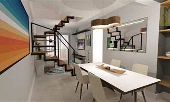 Imagem 3: Apartamento Duplex com 3 dormitórios à venda, 128 m² por R$ 735.000,00 - Vila Bertioga - S