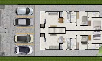 Imagem 3: Apartamento com 2 dormitórios à venda, 60 m² por R$ 210.000,00 - Nova Palhoça - Palhoça/SC