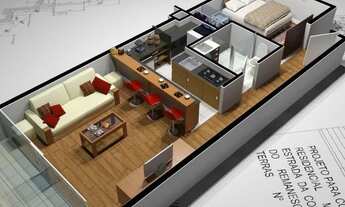 Imagem 3: Apartamento para aluguel tem 47 metros quadrados com 1 quarto em Itaipava - Petrópolis - R