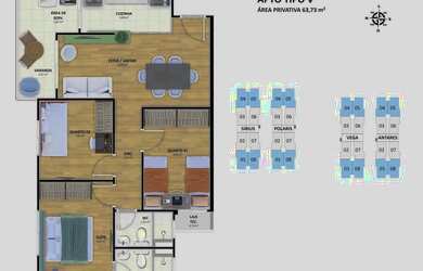 Imagem 4: Luzitá NOVO com 3 Quartos e SOMBRA 64 m2 [1531