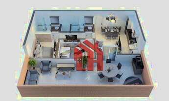 Imagem 5: Lançamento, Praia Grande, obras, 2 dormitórios, 1 suíte, 1 vaga, lazer