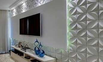 Imagem 2: Divisória, painel 3D e forro