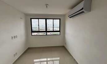 Imagem 3: APARTAMENTO COM UMA SUITE COM SPLIT INSTALADO, SALA DE ESTA INTEGRADA COM A COZINHA, A COZ