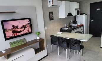 Imagem 3: Lindo Flat 1 quarto totalmente mobiliado no Barra Home estay