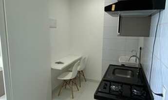 Imagem 6: Flat na quadra do mar com 25m2, frente mar, vista definitiva, mobiliado