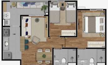 Imagem 2: Apartamento zona sul com 57m2