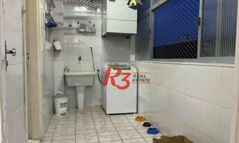 Imagem 4: Apartamento com 3 dormitórios à venda, 133 m² por R$ 690.000,00 - Gonzaga - Santos/SP