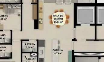 Imagem 3: Imóvel para venda tem 144 metros quadrados com 3 quartos em Boa Viagem - Recife - PE