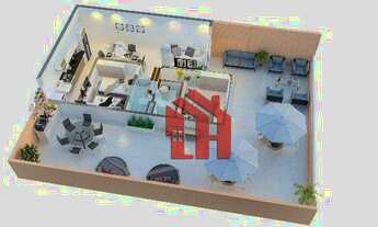 Imagem 7: Lançamento, Praia Grande, obras, 2 dormitórios, 1 suíte, 1 vaga, lazer