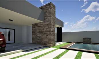 Imagem 2: Vendo casa nova 3/4 ( em construção) com piscina e Varanda gourmet com churrasqueira, na