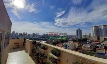 Imagem 4: Apartamento Duplex com 3 dormitórios à venda, 183 m² por R$ 890.000 - Vila Lusitânia - São