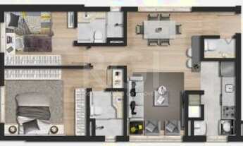 Imagem 7: Apartamento 2 dormitórios com duas suítes ,lavabo e vaga coberta próximo ao Parcão