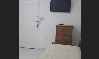 Imagem 3: Apartamento Sala Living 39m² Praia Grande Prédio em Frente a Praia