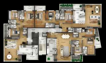 Imagem 2: Apartamento de luxo com 03 dormitórios/quartos sendo os 03 suítes