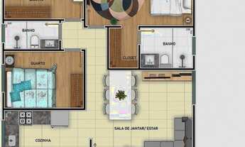 Imagem 1: Contagem - Apartamento Padrão - Cabral