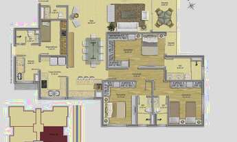 Imagem 3: Apartamento no edificio MIRADOR, com 3 suítes em AREAL - PELOTAS - RS