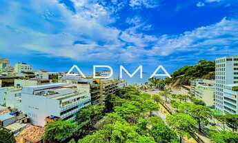 Imagem 3: Cobertura ao lado da praia do Leblon com vista cinematográfica 360º para o mar, montanhas