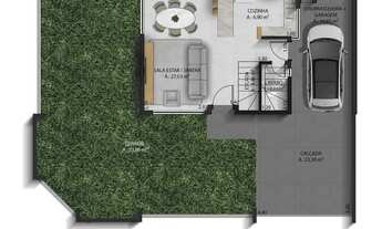 Imagem 4: Sobrado para venda possui 145 metros quadrados com 3 quartos em Portão - Curitiba - PR