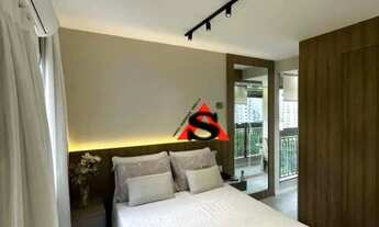 Imagem 2: Studio novo mobiliado com 1 dormitório, 27 m² - venda por R$ 580.000 ou aluguel por R$ 4.1