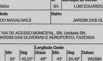 Imagem 2: Gleba urbana 20 hectares, próxima ao Aeroporto e BR 242 em Luis Eduardo Magalhaes BA