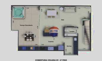 Imagem 6: Cobertura com 3 dormitórios à venda, 130 m² por R$ 891.500,00 - Granbery - Juiz de Fora/MG