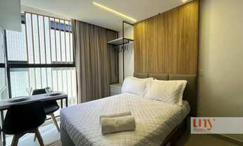 Imagem: Flat novo pé na areia com 18 m² e vista