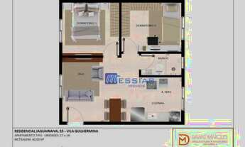 Imagem 4: Apartamento com 2 dormitórios à venda, 38 m² por R$ 285.000,00 - Vila Guilhermina - São Pa