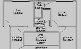 Imagem 3: Amplo ap 2 quartos c/ suite na Taquara