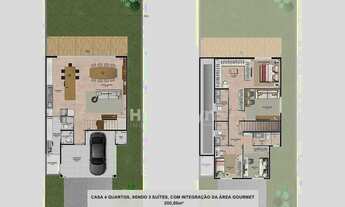 Imagem 3: Sobrado à venda 4 Quartos 3 Suítes 2 Vagas de Garagem no Residencial Jardins Lyon Aparecid