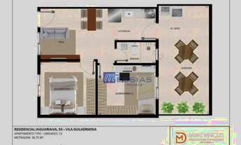 Imagem 7: Apartamento com 2 dormitórios à venda, 38 m² por R$ 285.000,00 - Vila Guilhermina - São Pa