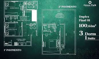 Imagem 6: Apartamento com 3 Quartos Duplex a Venda, 124 m² no Parque Industrial em São José dos Camp