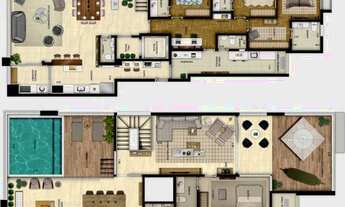 Imagem 4: Cobertura duplex 300m² com 4 suítes e 4 vagas à venda no bairro Moema - São Paulo/SP