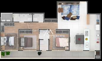 Imagem 6: Apartamento com 3 dormitórios à venda, 115 m² por R$ 1.506.000,00 - Fazenda - Itajaí/SC