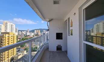 Imagem 3: Locação na Ponta da Praia Andar Alto Vista Mar 1 Dormitório Sacada com Churrasqueira Vaga