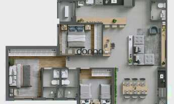 Imagem: Apartamento à venda, 3 quartos, 1 suíte