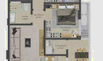 Imagem 3: Apartamento à venda, 82 m² por R$ 615.672,00 - Centro - Navegantes/SC