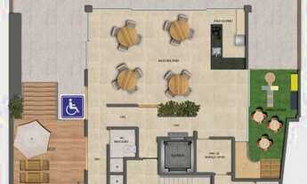 Imagem 7: Apartamento para venda possui 65 metros quadrados com 2 quartos