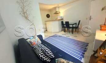 Imagem: Flat mobiliado com 1 dormitório e 45m²