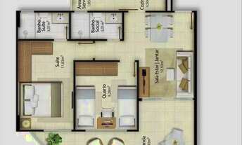 Imagem 4: Apartamento para venda com 70m² e 3 vagas na Vila Velha/ES