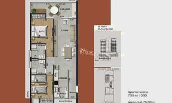 Imagem 7: Apartamento 2 quartos sendo 1 suíte a venda no Bairro Jardim Gloria em Juiz de Fora