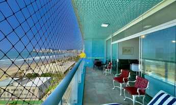 Imagem 2: Apartamento frente mar com sacada Pitangueiras Guarujá
