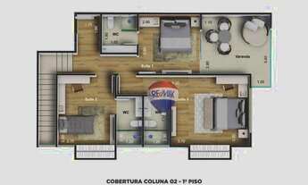 Imagem 7: Cobertura com 3 dormitórios à venda, 130 m² por R$ 891.500,00 - Granbery - Juiz de Fora/MG