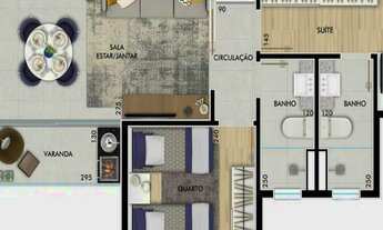 Imagem 6: Apartamento com 2 quartos, 62 m² à venda em Buritis