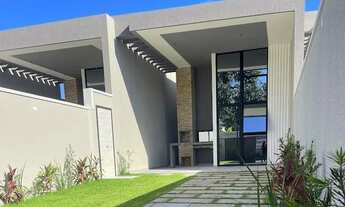 Imagem 2: Casa plana moderna com 4 quartos, 143m2, área gourmet , 3 vagas, espaço super generoso - E