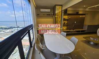 Imagem 6: Apartamento Mobiliado na Doca, no Umarizal. Andar alto, Vista Baia