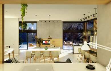 Imagem 5: Casa moderna, com integração e lazer no Alphaville para venda