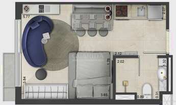 Imagem 3: Apartamento para comprar no bairro Mont Serrat - Porto Alegre com 1 quarto