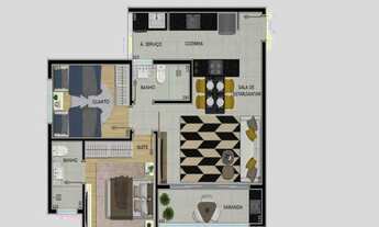 Imagem 5: Apartamento com 2 quartos, 62 m² à venda em Buritis