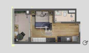 Imagem: Studio à venda, 27 m² por R$ 324.000